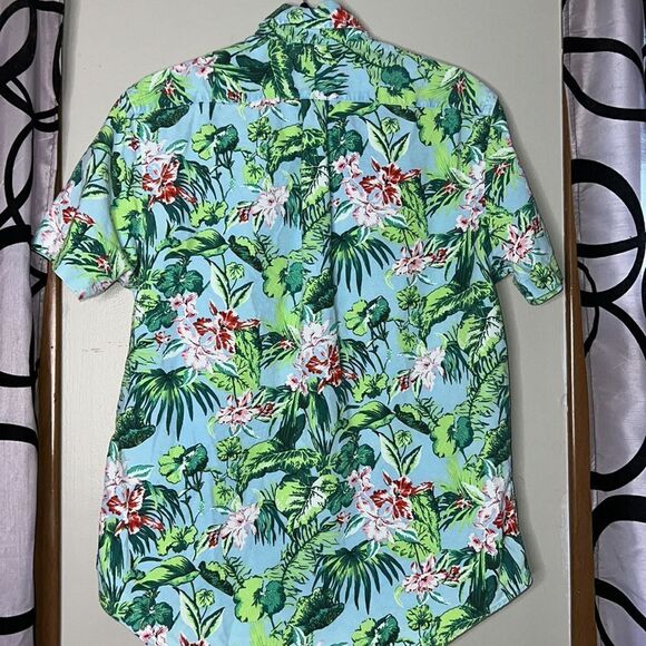 Mens Ralph Lauren Blue Label Tropical Button Down Shirt Size Medium - Picture 7 of 10